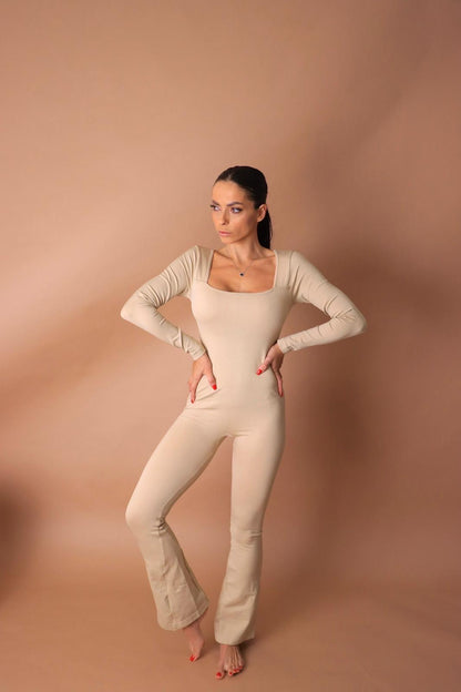 Beige suit