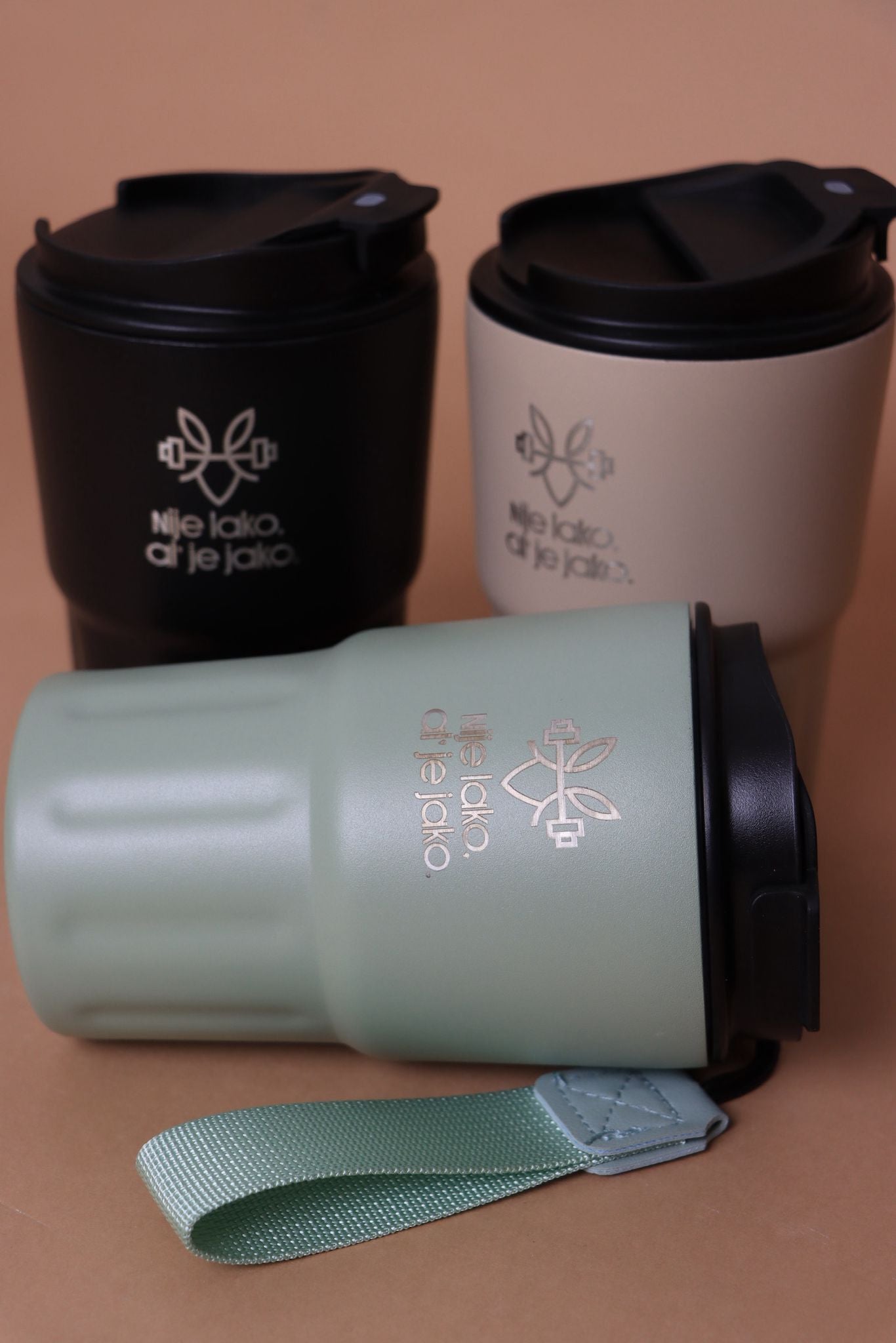 Doe fit vacuum insulated bottle 320ml Mint - BPA free