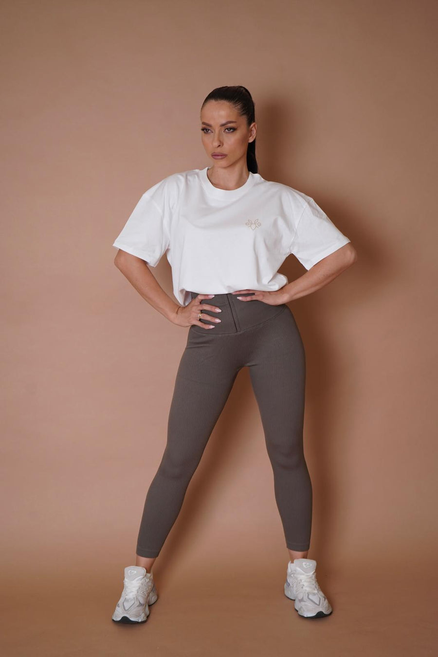 Extra High Waist Leggings- Grey